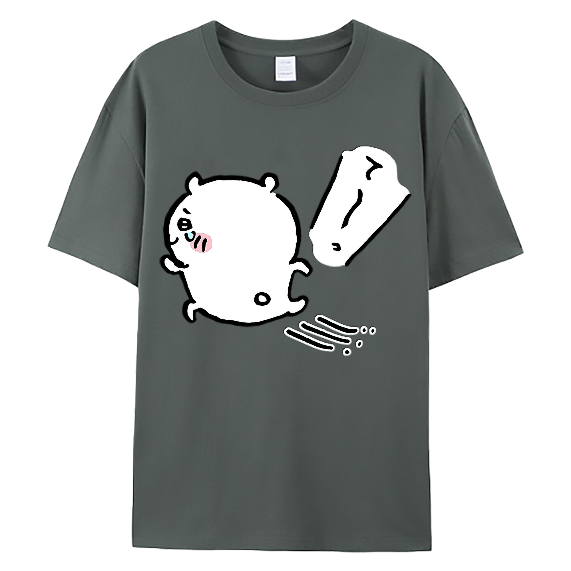 （画像用） ちいかわ ちいかわ Chii-kawa chiikawa 綿100％ メンズ半袖Tシャツ｜肌触りやわらか＆通気性